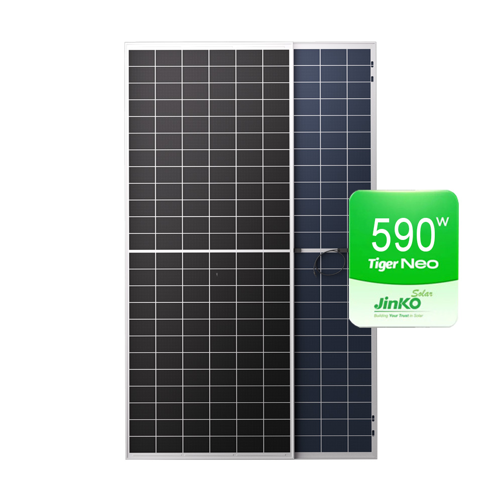 OEM Jinko Solar Tiger Neo 590W Bifacial Double Glass Solar Panel Jinko OEM Jinko Solar Tiger Neo 590W Bifacial Double Glass Solar Panel Jinko